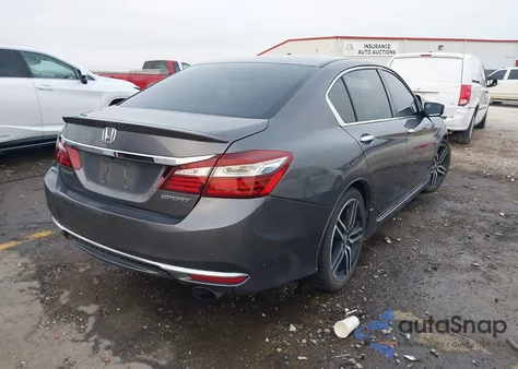 2016 Honda Accord Sport from USA, damaged, VIN 1HGCR2F53GA114565
